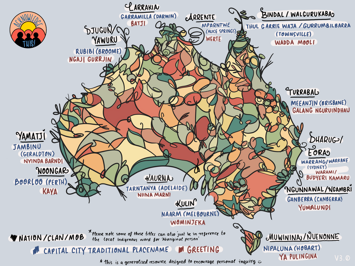 Place Names Map Map of Australia: Understanding Our Ancient Land | FISH - Foundation ...