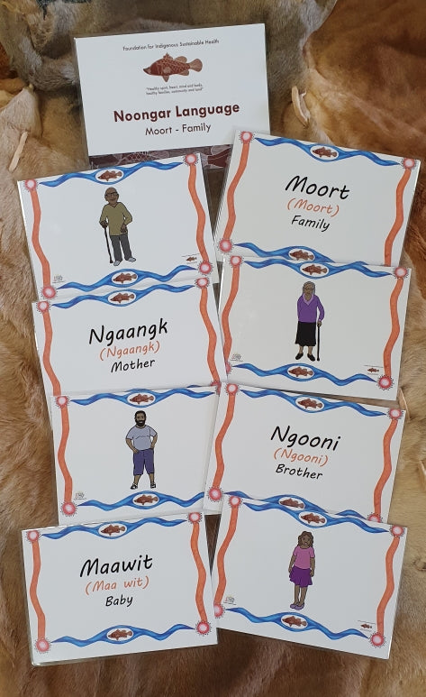 Noongar Language Flash Cards - Family